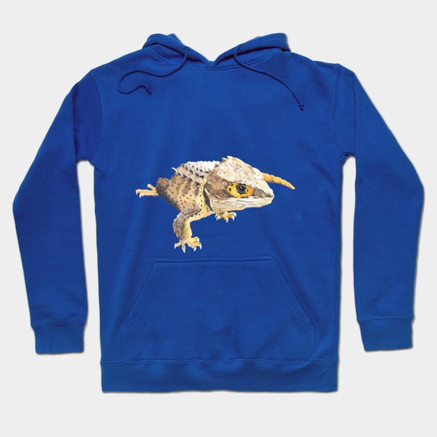 Red Eye Crocodile Skink Hoodie by Tinker and Bone Studio